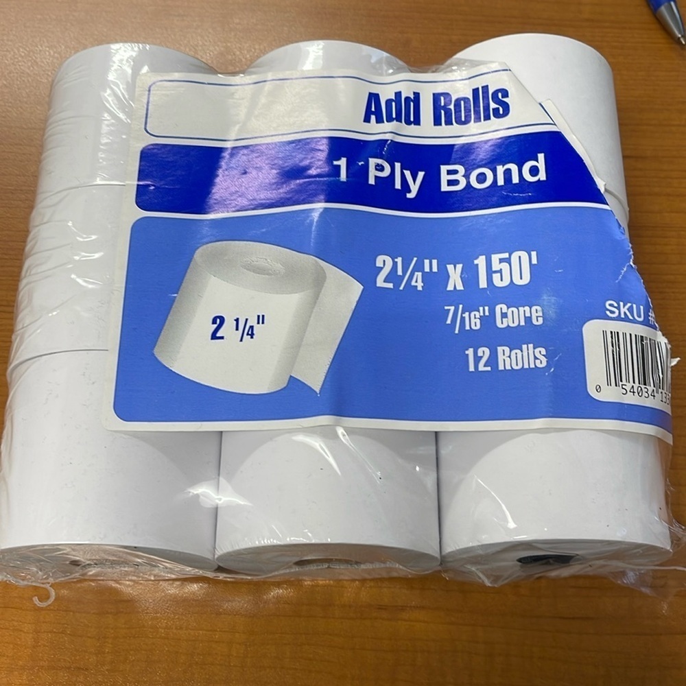 ADD ROLLS (9) 1 ply bond